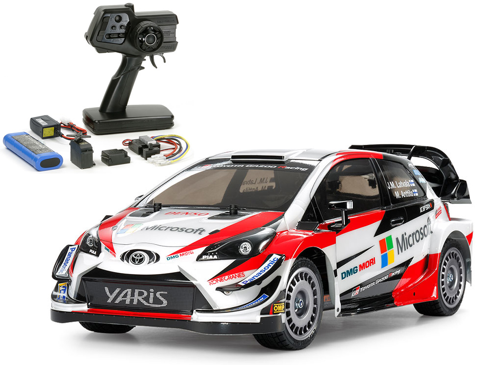 トヨタ ガズー レーシング WRT／ヤリス WRC(TT-02シャーシ)組立キット+ファインスペックRC電動ドライブセット