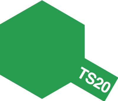 タミヤ　85020　　タミヤプラスチック用スプレー　TS20　メタリックグリーン