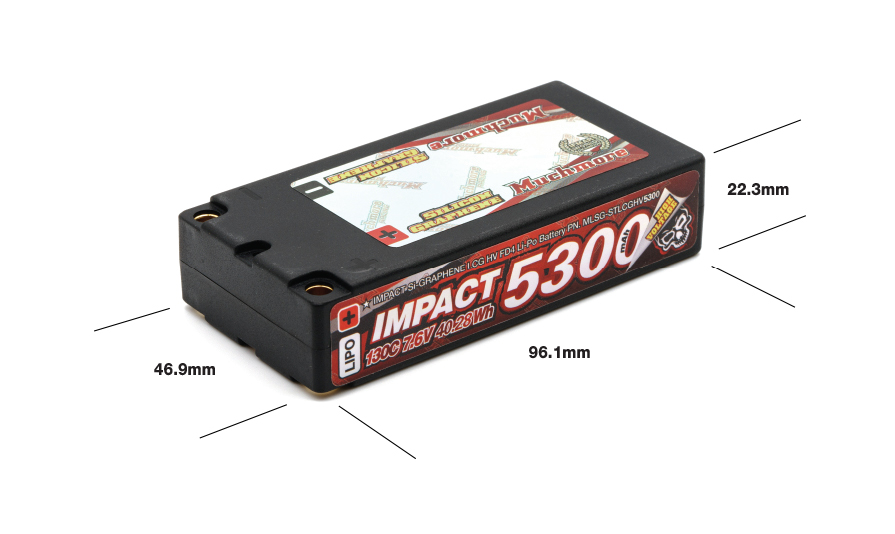 MLSG-STLCGHV5300　IMPACT “SG” LCG HV FD4 5300mAh/7.6V 130C Shorty