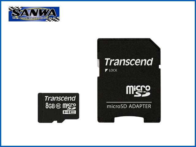 SANWA　107A90582B　micro SDHCカード 8GB