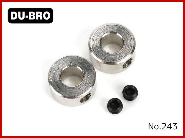 DU-BRO　243　　7/32"(5.5mm) Nickel Plated Dura-Collars (ホイルストッパー)