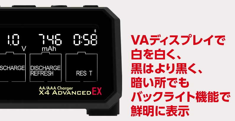 ハイテック 44308-B 単三/単四充電器 X4アドバンスEX ハイテック 44308-B 単三/単四充電器 X4アドバンスEX