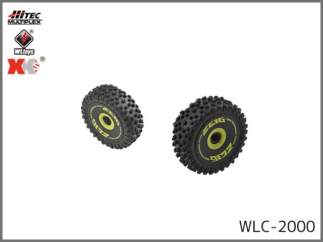 ハイテック(WLtoys)　WLC-2000　　フロントタイヤセット (DRIVING BL用) (お取り寄せ)