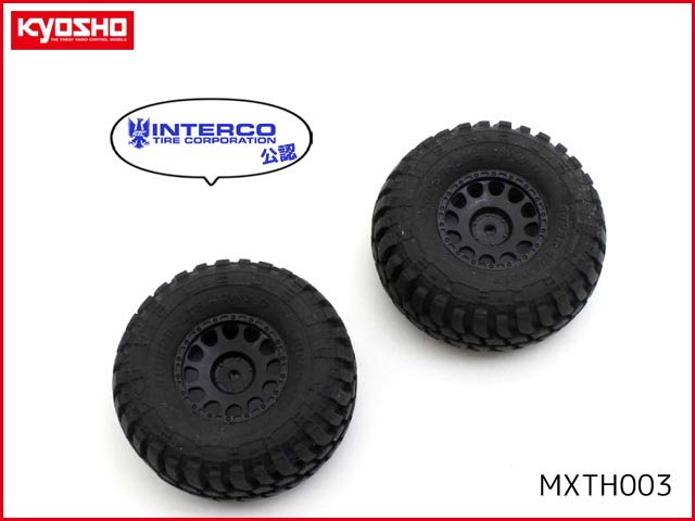 京商　MXTH003B　　 接着済タイヤ･ホイールセット2個セット INTERCO TIRE