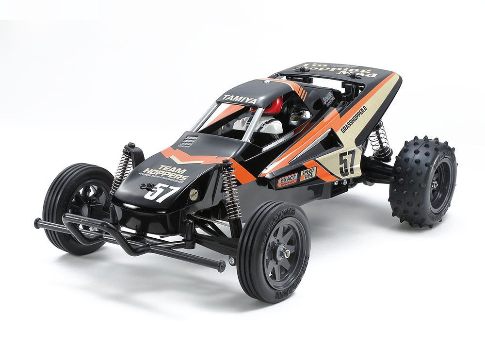 △△TAMIYA タミヤ １／１０ＲＣＸＢ２．４Ｇ プロポ バッテリ付き THE GRASHHHOPPER