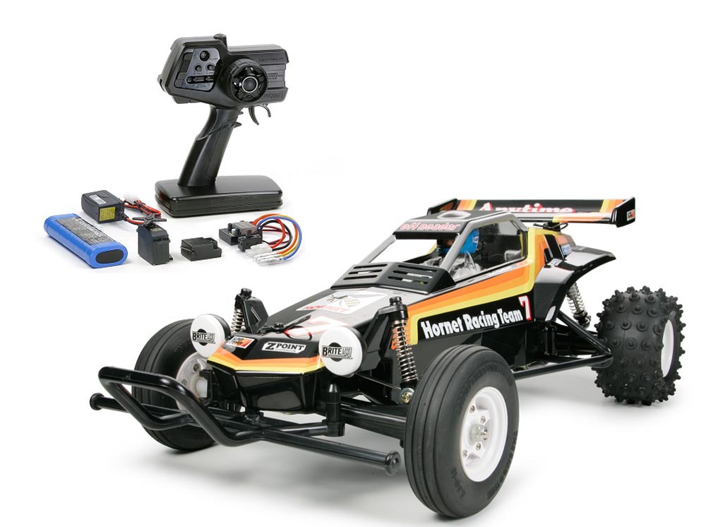 タミヤ 1／10 電動RC ホーネット（2004）組立キット+ファインスペック 2.4G RC電動ドライブセット