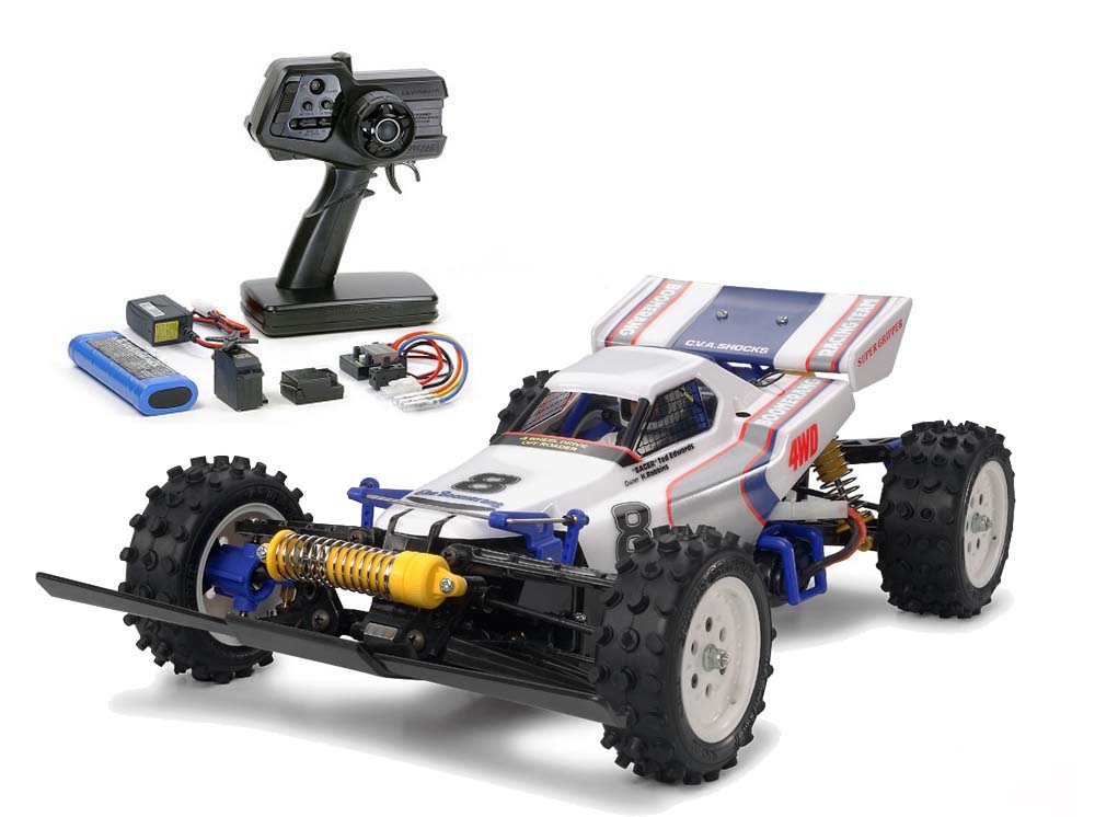 タミヤ ブーメラン 4WD（2008） 組立キット+ファインスペック 2.4G 電動RCドライブセット