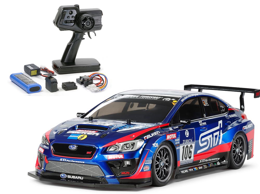 SUBARU WRX STI　NBRチャレンジ(TT-02)組立キット+ファインスペック電動RCドライブセット