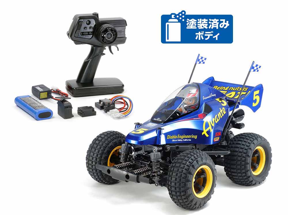 タミヤ 58678 コミカルアバンテ(GF-01CBシャーシ)組立キット+ファインスペック 電動RC ドライブセット