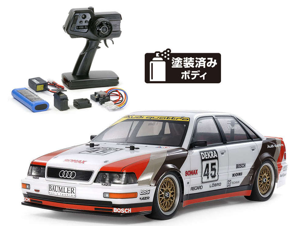 タミヤ 1/10 1991 アウディ V8 ツーリング (TT-02)組立キット+ファインスペック電動ドライブセッ