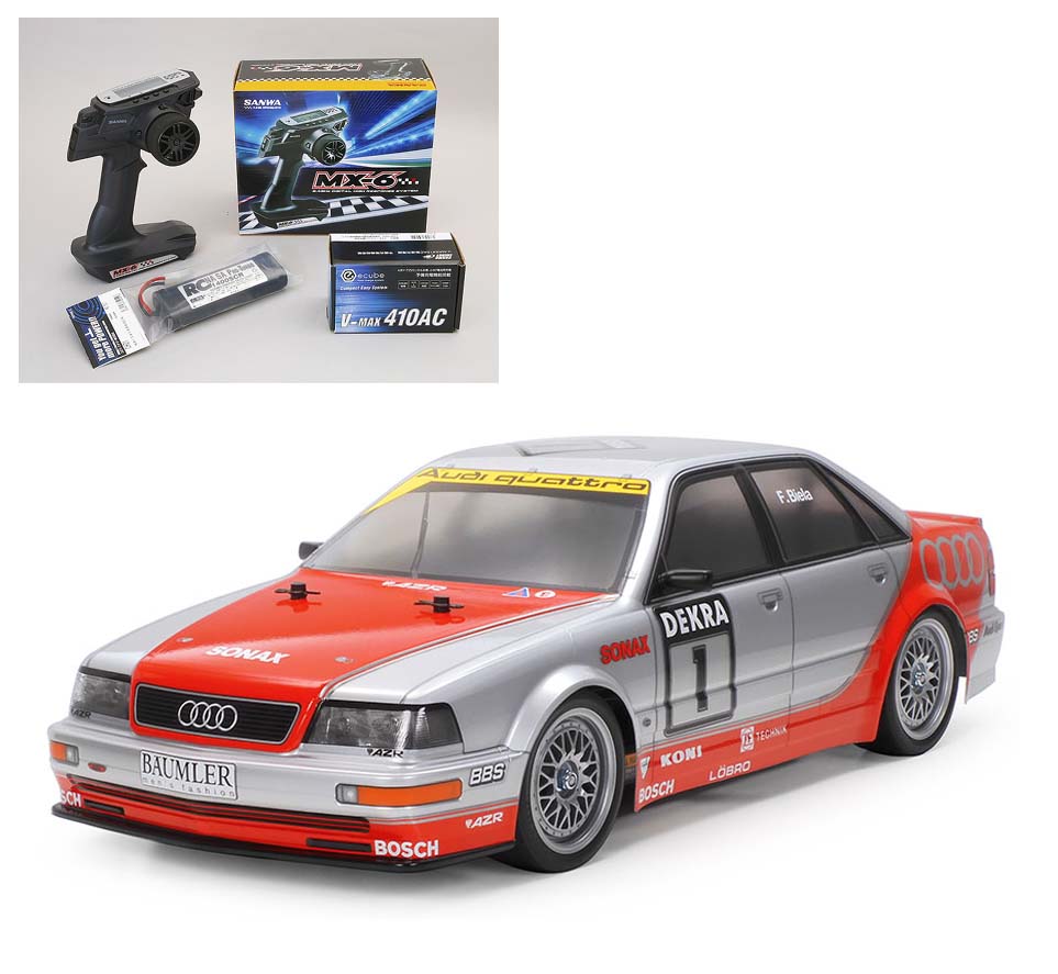 タミヤ　1/10RC 1992 アウディ V8 ツーリング (TT-02シャーシ)オリジナルフルセット