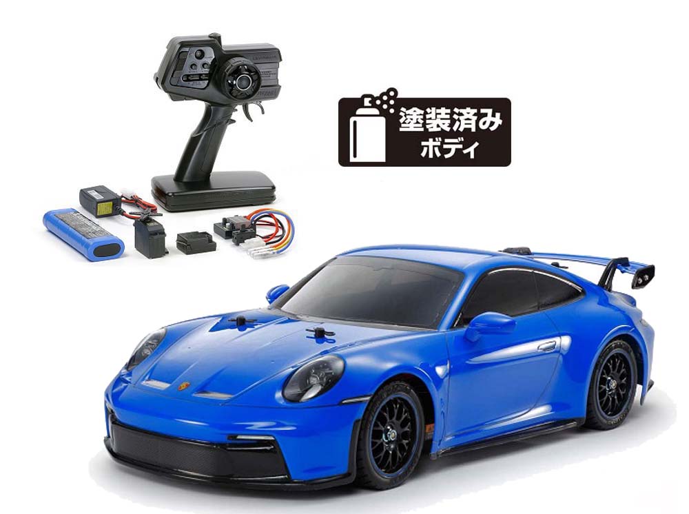 タミヤ　ポルシェ911 GT3(992)(TT-02)組立キット+ファインスペック電動RCドライブセット