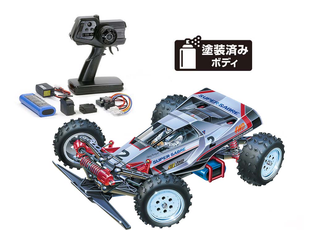 【1月発売】タミヤ　スーパーセイバー(2023)組立キット+ファインスペック 2.4G 電動RCドライブセット