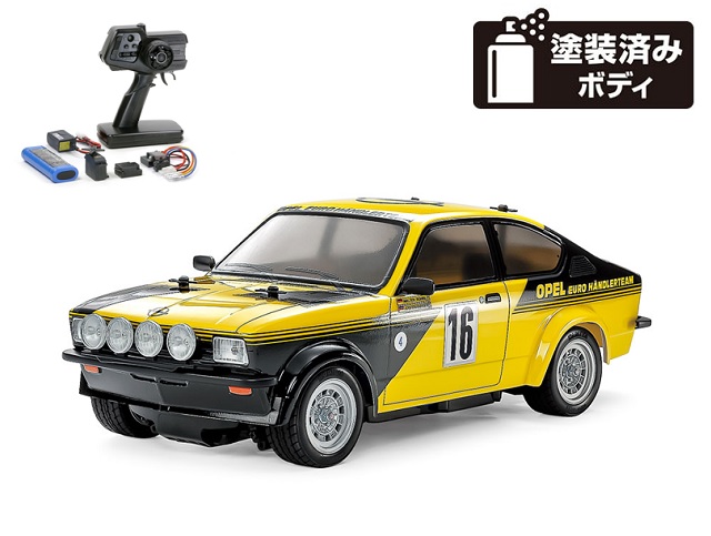 【4月発売】タミヤ　オペル カデット GT/E (MB-01)組立キット+ファインスペック電動RCドライブセット