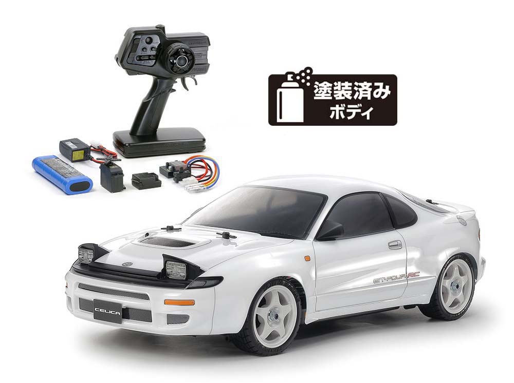 【3月発売】タミヤ トヨタ セリカ GT-FOUR RC (ST185)(TT02)組立キット+ファインスペック電動RCドライブ