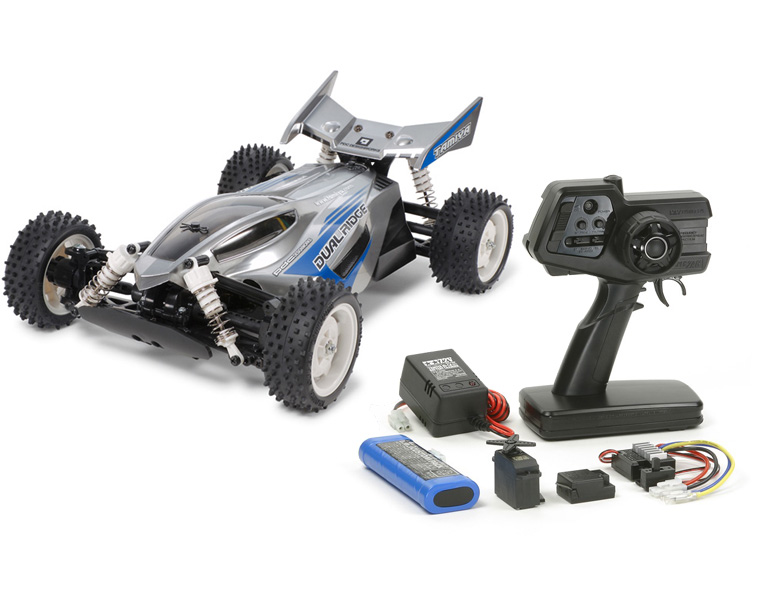 タミヤ 1/10 電動RC デュアルリッジ(TT-02B)組立キット+ファインスペック 2.4G 電動RCドライブセット