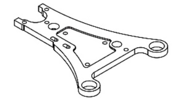 AXON　3A-005-001　TC10/3 CARBON FRONT LOWER ARM