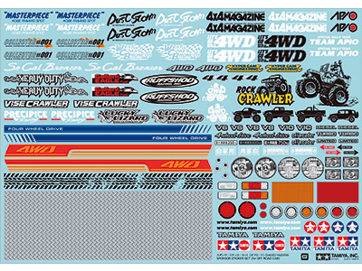 タミヤ　OP1630　　スポンサーステッカー(オフロード)