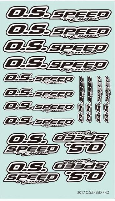 79884293　O.S.SPEED PRO ステッカー2017 ブラック