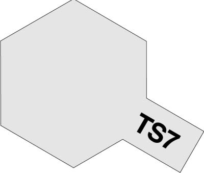 タミヤ　85007　　タミヤ プラスチック用スプレー TS7 レーシングホワイト