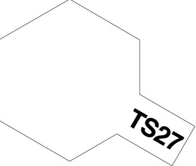 タミヤ　85027　　タミヤ プラスチック用スプレー TS27 マットホワイト