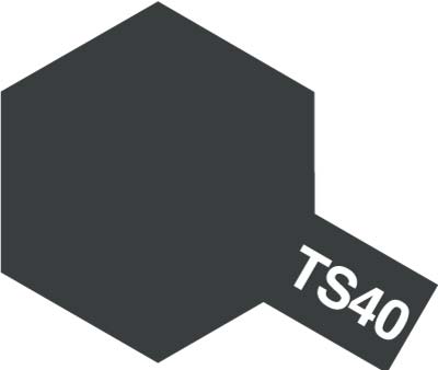 タミヤ　85040　　タミヤ プラスチック用スプレー TS40 メタリックブラック