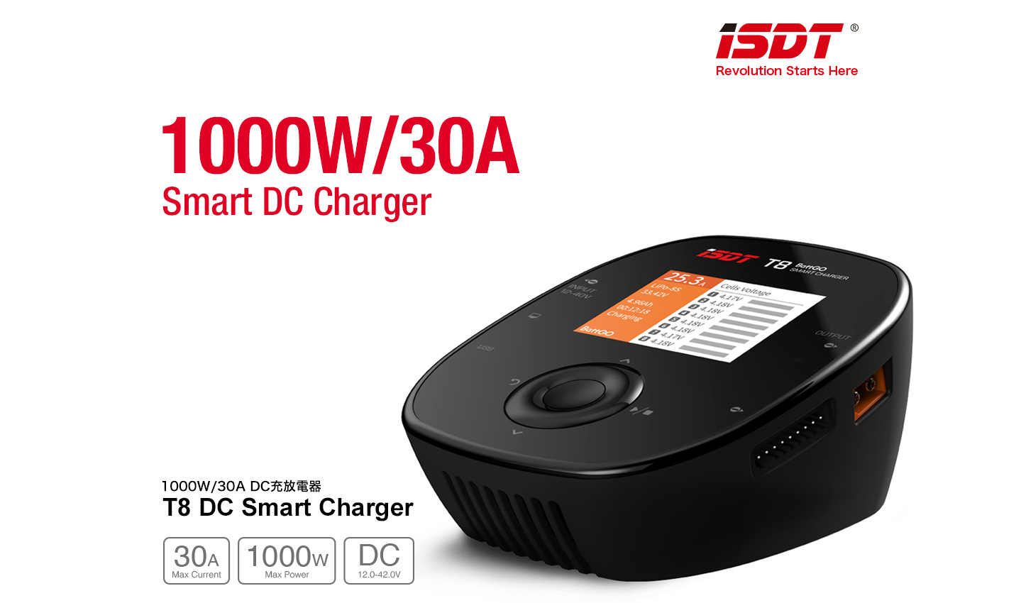 G FORCE　GDT105　　T8 DC Smart Charger