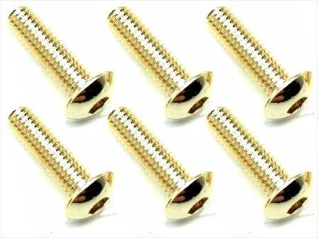 スクエア　NSR-310G　　24Kゴールドステンヘックスビス ボタン3x10 6本