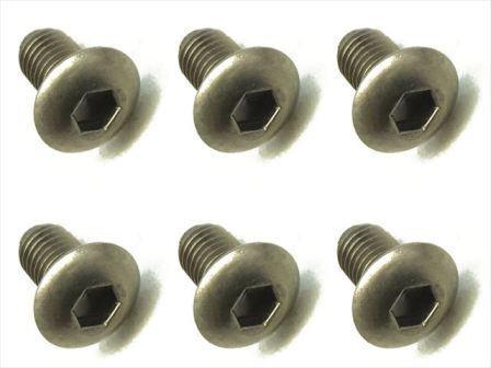 スクエア　NTR-408　　チタンヘックスボタンビス 4×6（6本入）