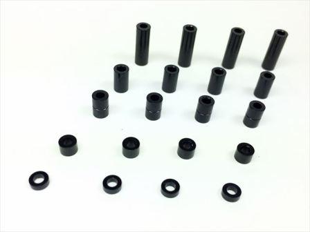 スクエア SGE-51BK 2mm アルミカラーセット ブラック