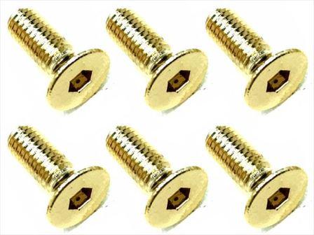 スクエア　SSR-308G　　24Kゴールドステンヘックスビス 皿3x8 6本
