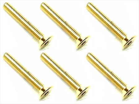 スクエア　SSR-320G　　24Kゴールドステンヘックスビス 皿3x20 6本
