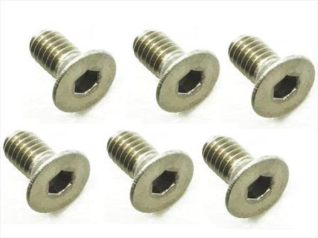 スクエア　STR-408　　チタンヘックス皿ビス 4×8（6本入）