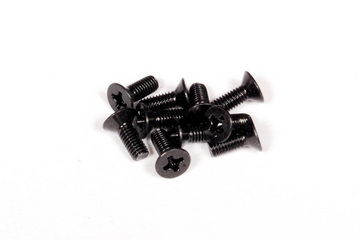 AXA694　　フラットヘッドスクリュー M3x8mm（ブラック/10pcs） (処分特価)