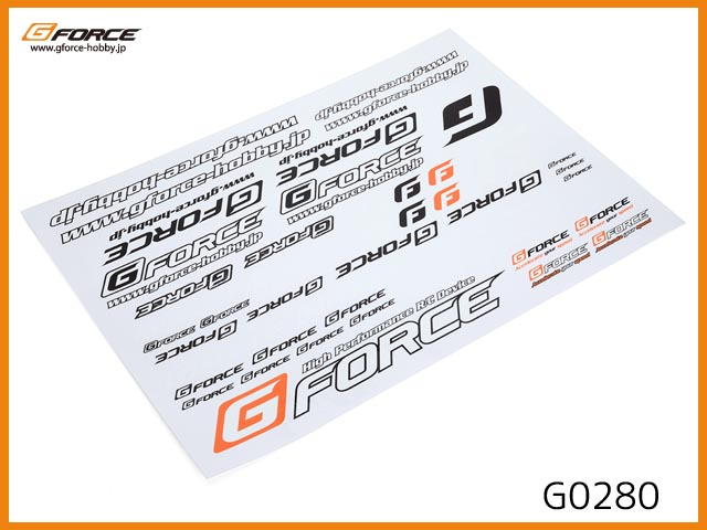 G FORCE　G0280　　A4 G force デカール Ver.2