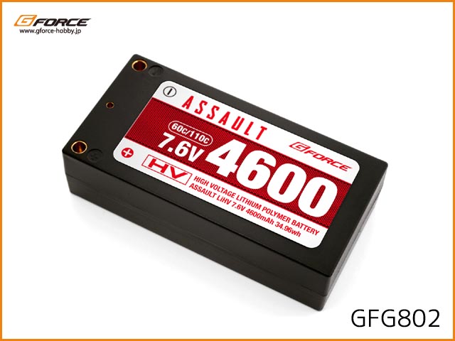 (Ｂ) G FORCE　GFG802　　ASSAULT LiHV 7.6V 4600mAh (ショートタイプ)