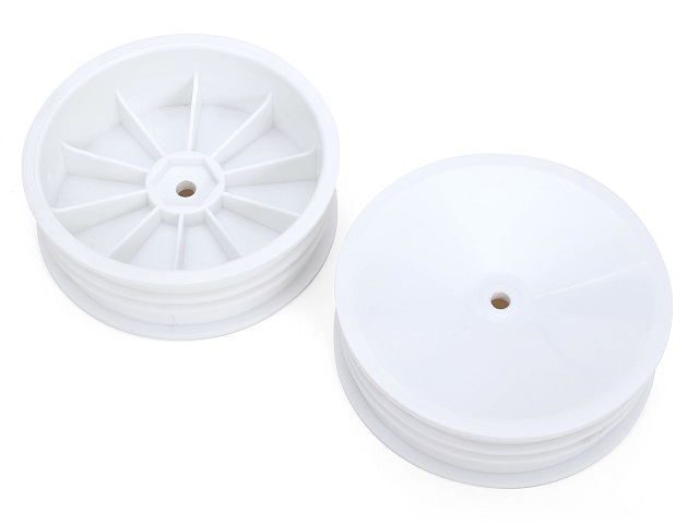 G FORCE　GOP121　　Front Dish Wheel 2.2 for Carpet Tire (White)