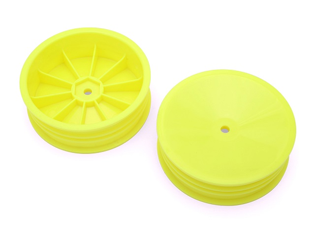 G FORCE　GOP125　　Front Dish Wheel 2.2 for Carpet Tire (Yellow)