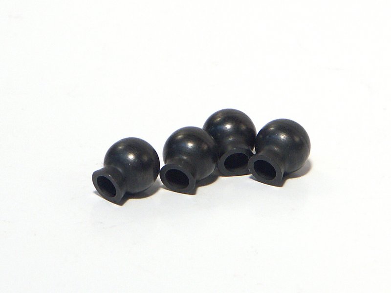 (B) 86059　　ボール 6.8x7.3x3mm（ブラック/4pcs）