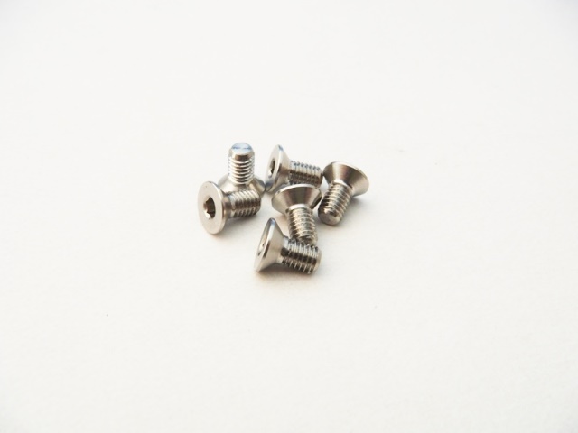 スクエア　HS-48556　　高精度切削ステンレスヘックス皿ビス　M3×5mm (6pcs)