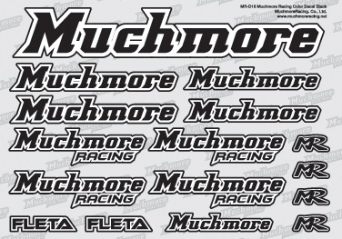 (B)MR-D18　　 Muchmore Racing　ロゴデカール：黒