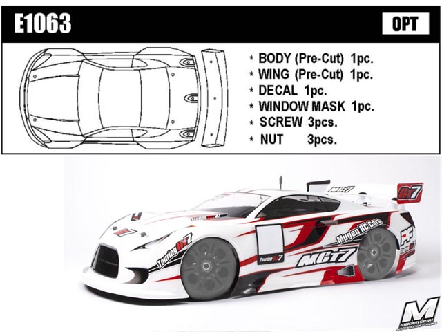 MUGEN／ムゲン　(B)E1063　　GTボディ タイプP (プレカット)