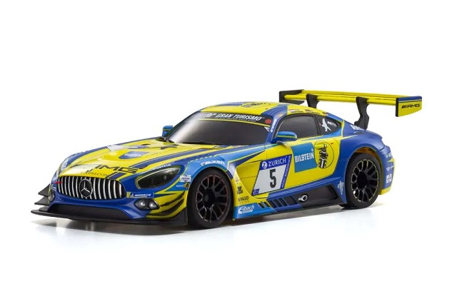 (B)京商　MZP247BLY　ASC MR03W-MM メルセデス AMG GT3 ブルー/イエロー