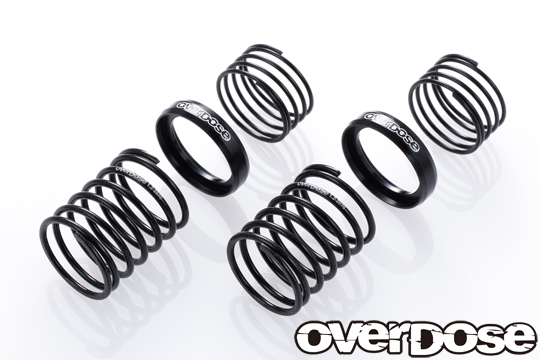 OD2990　OD ハイパフォーマンスツインスプリング 1.2-2070(線径φ1.2, 7 巻 , 自由長 20mm)ブラック