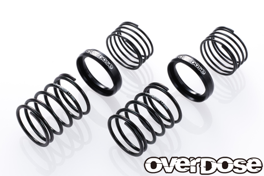 OD2991　OD ハイパフォーマンスツインスプリング 1.2-2060(線径φ1.2, 6巻 , 自由長 20mm)ブラック