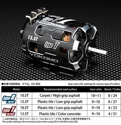 Amazon | ヨコモ ブラシレス モーター 13.5T ドリフト