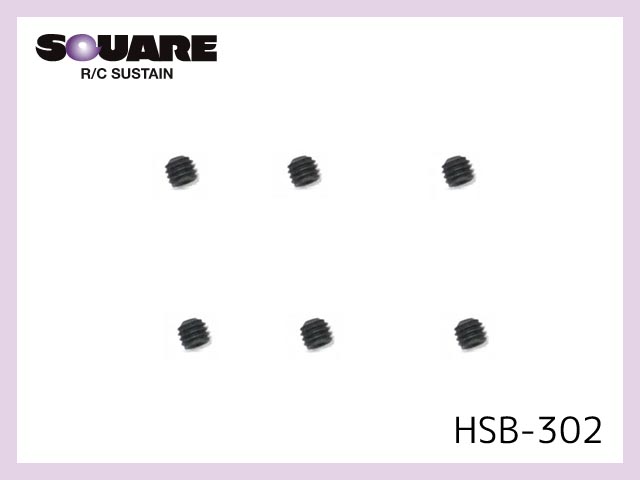 HSB-302　　ステンレスホーロービス ブラックメッキ M3x2.5mm 12本入