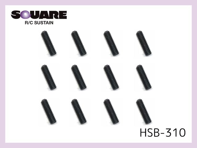 HSB-310　　ステンレスホーロービス ブラックメッキ M3x10mm 12本入