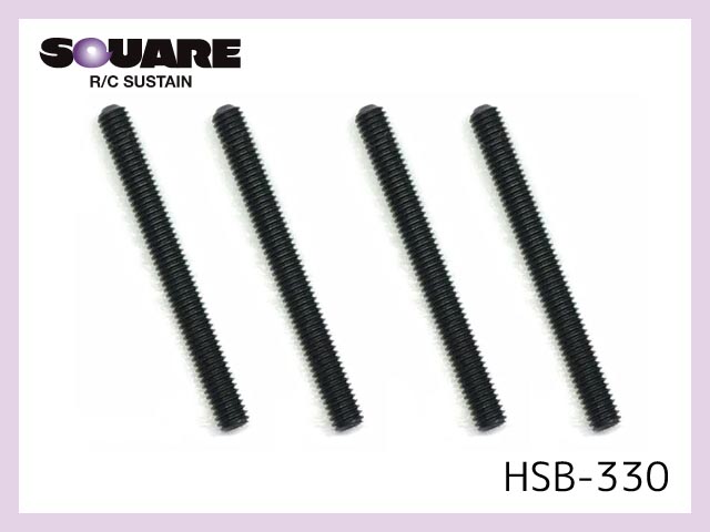 HSB-330　　ステンレスホーロービス ブラックメッキ M3x30mm 4本入