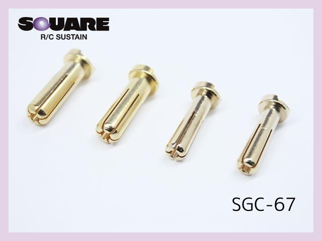 スクエア　SGC-67　　リポ用Φ4/Φ5 バナナコネクター(各2個入) 汎用品